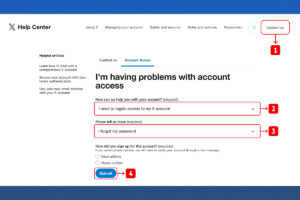 recover username by contacting support step 1,2,3&4