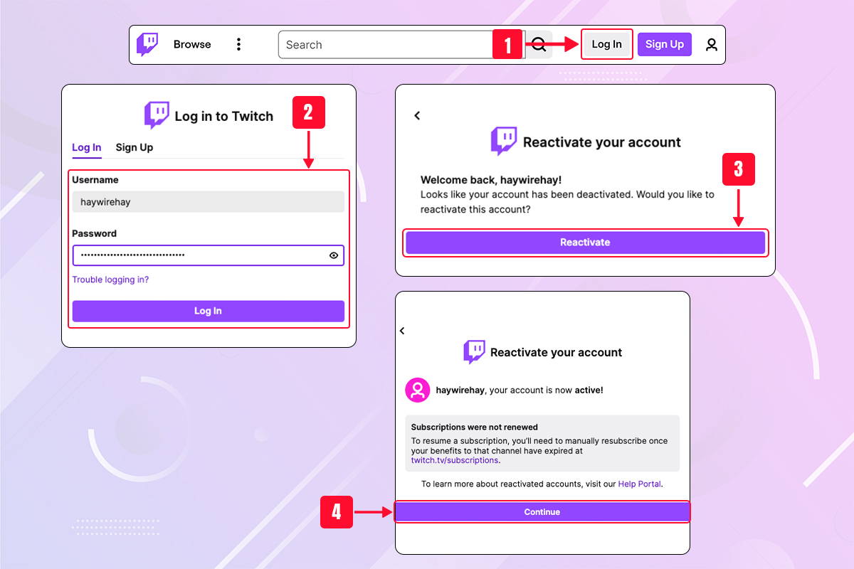 recover your deactivated Twitch account steps 